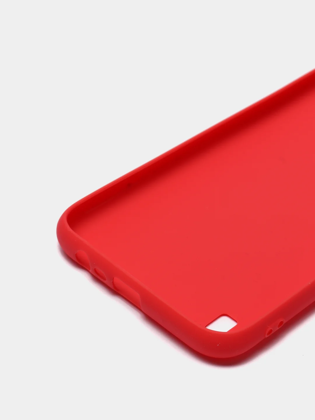 Красный чехол силиконовый на Realme C21Y, матовый