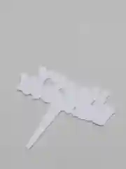 Черный топпер "Happy Birthday"