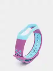Фиолетовый перфорированный cиликоновый ремешок для Xiaomi Mi Band 3 и Mi Band 4, ми банд 3/4