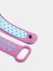 Фиолетовый перфорированный cиликоновый ремешок для Xiaomi Mi Band 3 и Mi Band 4, ми банд 3/4