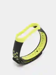 Зеленый перфорированный cиликоновый ремешок для Xiaomi Mi Band 3 и Mi Band 4, ми банд 3/4