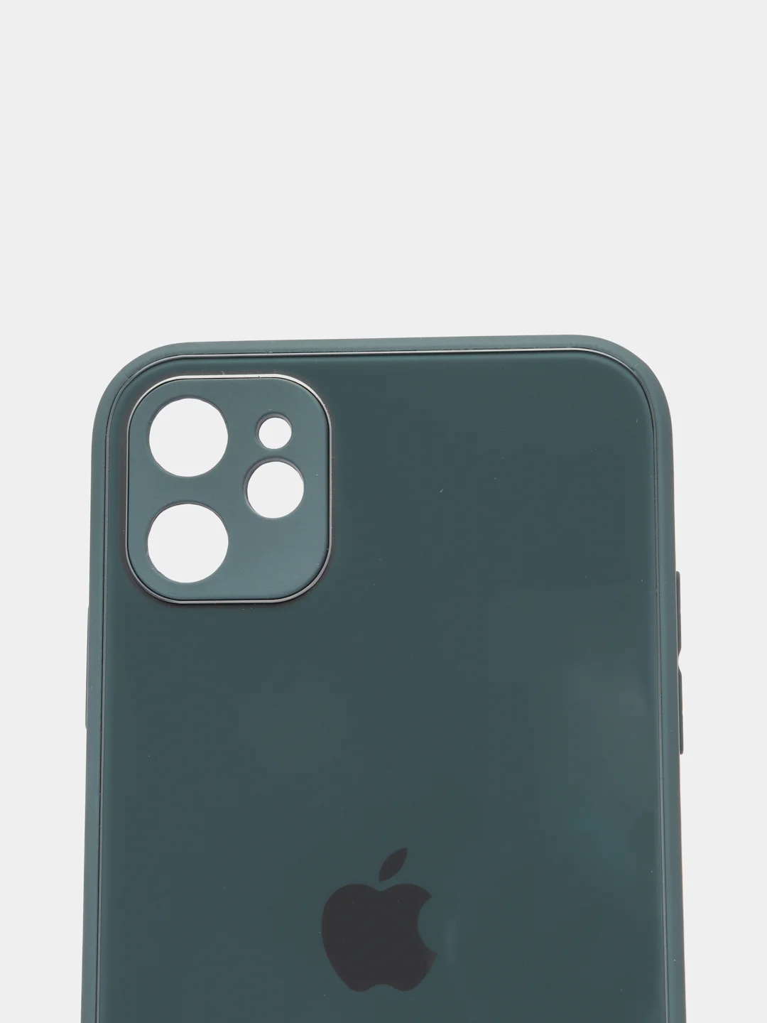 Серый чехол для iPhone (Айфон) 11 со стеклянной панелью