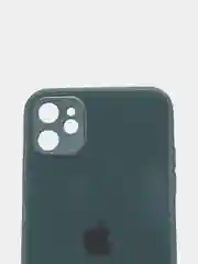 Серый чехол для iPhone (Айфон) 11 со стеклянной панелью