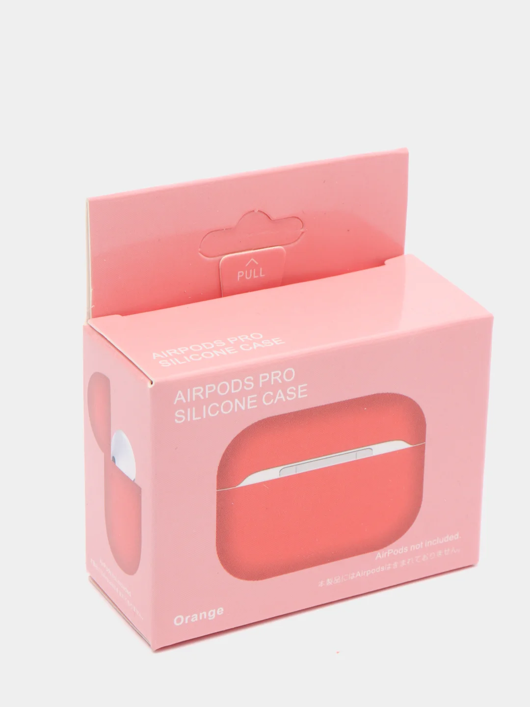 Оранжевый силиконовый чехол для наушников AirPods Pro
