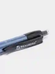 Ручка шариковая масляная автоматическая с грипом BRAUBERG "Trace", СИНЯЯ
