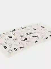 Водные наклейки для дизайна ногтей на белый фон "Коты"
