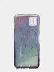 Черный чехол для Samsung A22S/A226B силиконовый прозрачный с кармашком для карт
