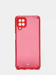 Красный чехол для Samsung Galaxy A12 Противоударные чехлы с блёстками