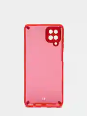 Красный чехол для Samsung Galaxy A12 Противоударные чехлы с блёстками