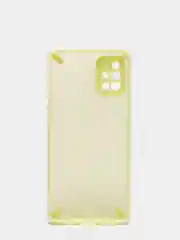 Желтый чехол для Samsung Galaxy A51  с  блестками