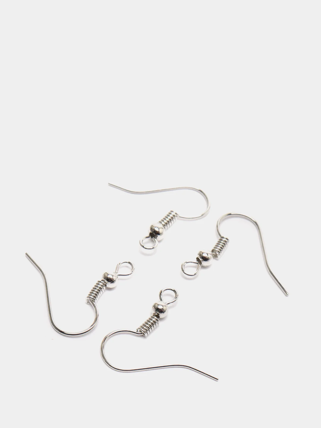 Серебряный серьги - крючки, основа, швензы, 30 штук