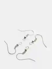 Серебряный серьги - крючки, основа, швензы, 30 штук
