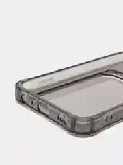 Черный чехол для Samsung  A03, A03 Core силиконовый прозрачный с карманом для карт