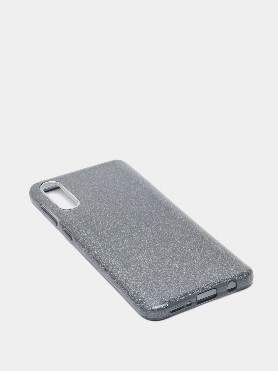 Черный чехол силиконовый с блестками для Samsung Galaxy A50 / A50s / A30s Противоударный чехол