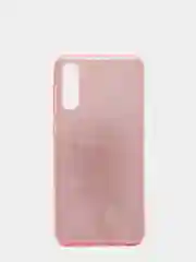Розовый чехол силиконовый с блестками для Samsung Galaxy A50 / A50s / A30s Противоударный чехол