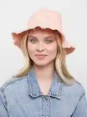 Розовый панама джинсовая, унисекс