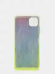 Салатовый чехол для Samsung A22S/A226B силиконовый прозрачный с кармашком для карт