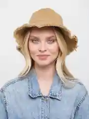 Песочный хаки панама джинсовая, унисекс