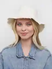 Молочный панама джинсовая, унисекс