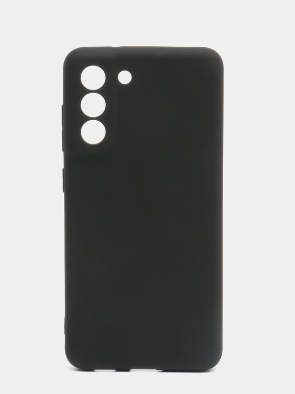 Чехол Samsung Galaxy S21 FE, Самсунг Галакси С21 ФЕ черный силиконовый