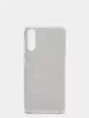 Серебряный чехол силиконовый с блестками для Samsung Galaxy A50 / A50s / A30s Противоударный чехол