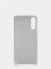 Серебряный чехол силиконовый с блестками для Samsung Galaxy A50 / A50s / A30s Противоударный чехол