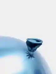 Синий шар воздушный хром зеркальный 3шт 30см