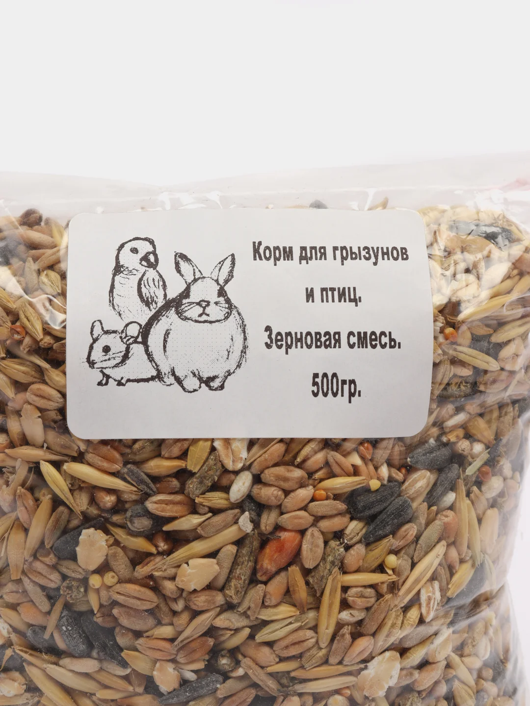 Корм для птиц, хомяков и кроликов "Зерновая смесь", 500 г