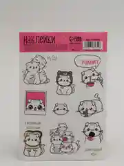 Молочный наклейки-стикеры для ежедневника.  Бумажные наклейки для творчества, 72 вида