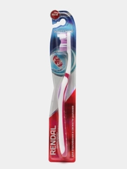 Зубная щётка Rendall Whitening, средней жёсткости, разные цвета, 1 штука
