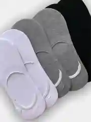 Носки-следки с силиконом, однотонные, унисекс, 2 пары