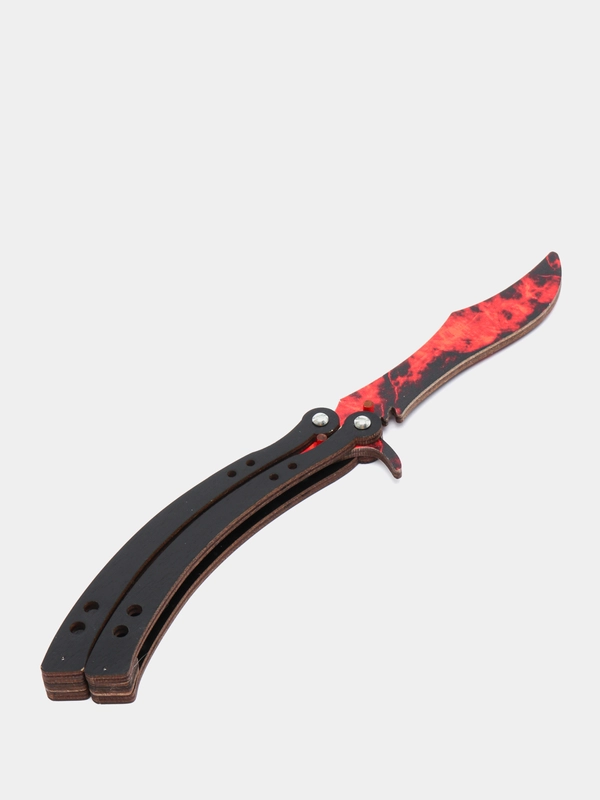 Нож деревянный бабочка 1.5 кс го / cs go