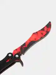 Алый нож деревянный бабочка 1.5 кс го / cs go