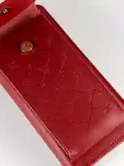 Багровый вертикальная сумка-клатч через плечо для телефона, кошелька, документов и ключей DP36