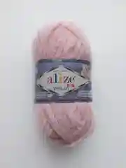 Пудровый плюшевая пряжа Alize Velluto (Ализе Веллуто)
