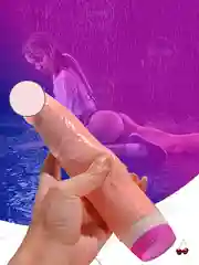 Бежевый вибратор фалоимитатор