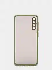 Лесной зеленый чехол Samsung Galaxy A50 / A50s / A30s, пластиковый, матовый с цветными кнопками