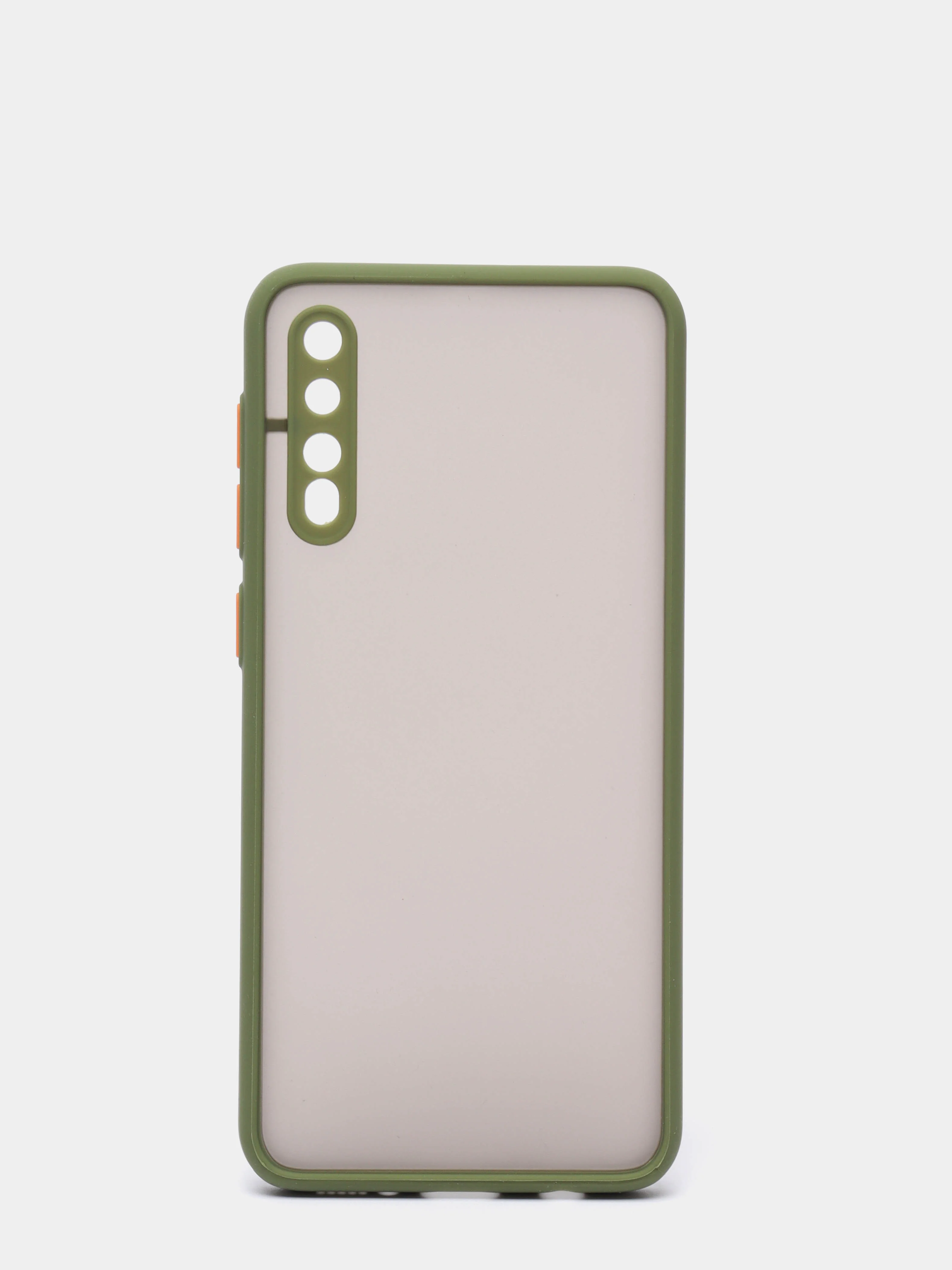 Лесной зеленый чехол Samsung Galaxy A50 / A50s / A30s, пластиковый, матовый с цветными кнопками