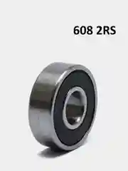 Черный подшипники универсальные 608ZZ 2RS, 8*22*7 мм