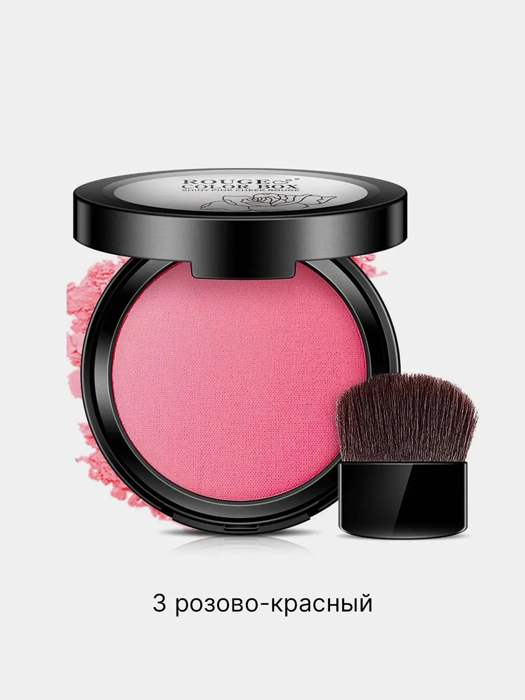Красный декоративные румяна для лица , 3 цвета