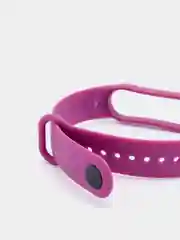 Фиолетовый ремешок для Xiaomi Mi Band 5 / 6 / 7 (Сяоми ми банд) силиконовый фитнес браслет