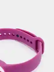 Фиолетовый ремешок для Xiaomi Mi Band 5 / 6 / 7 (Сяоми ми банд) силиконовый фитнес браслет