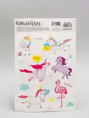 Небесно-голубой наклейки-стикеры для ежедневника.  Бумажные наклейки для творчества, 72 вида