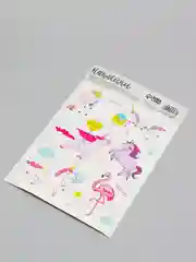 Небесно-голубой наклейки-стикеры для ежедневника.  Бумажные наклейки для творчества, 72 вида