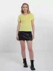 Желтый футболка женская