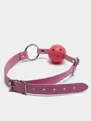 Розовый кляп в рот с шариком для БДСМ, ролевых игр, секса, BDSM атрибутика для взрослых