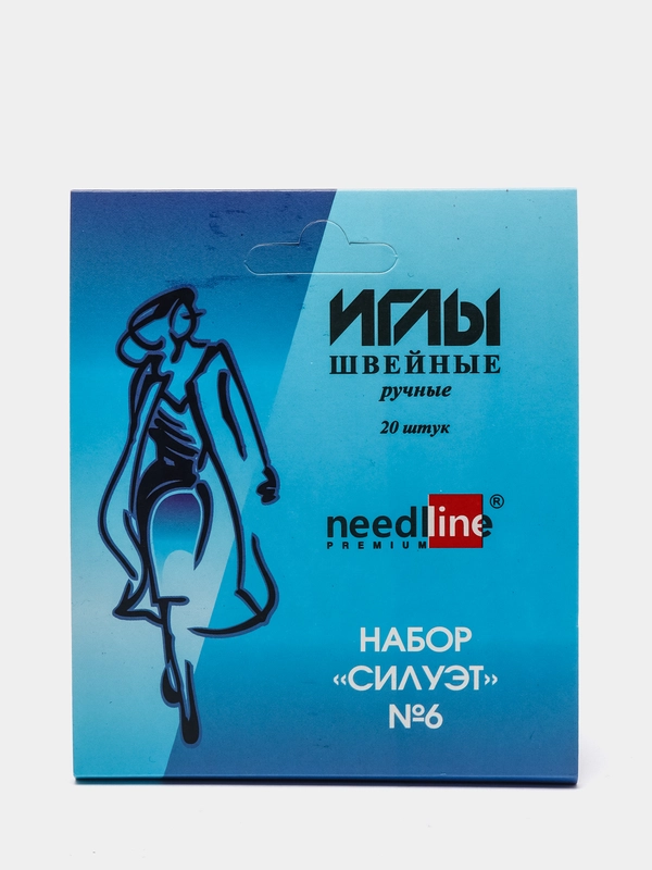 Набор игл "Силуэт" №6 никелированных, 20 штук