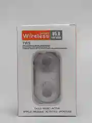 Белый беспроводные наушники компактные TWS BT, Bluetooth-гарнитура 5.0, зарядный кейс, Android