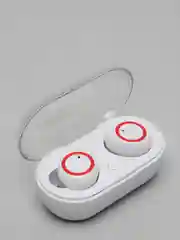 Белый беспроводные наушники компактные TWS BT, Bluetooth-гарнитура 5.0, зарядный кейс, Android