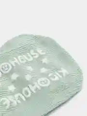 Бирюзовый носки детские, нескользящие с игрушкой